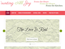 Tablet Screenshot of countingalljoy.com